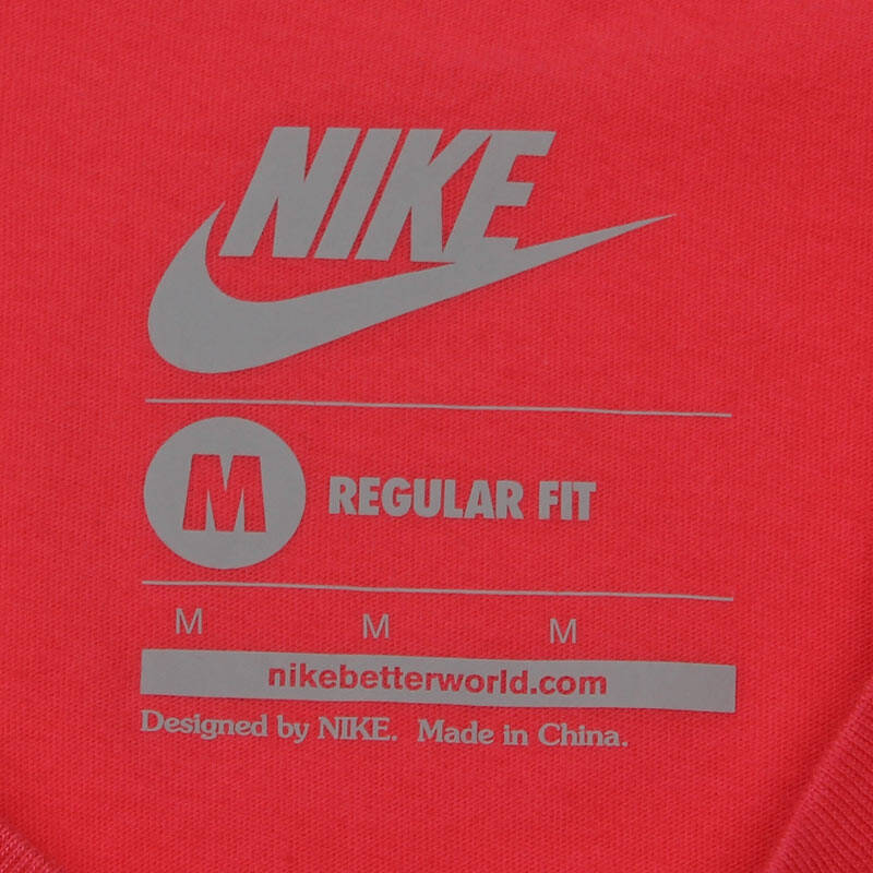 耐克nike logo款休闲短袖t恤女装运动服611872-861 红色 s