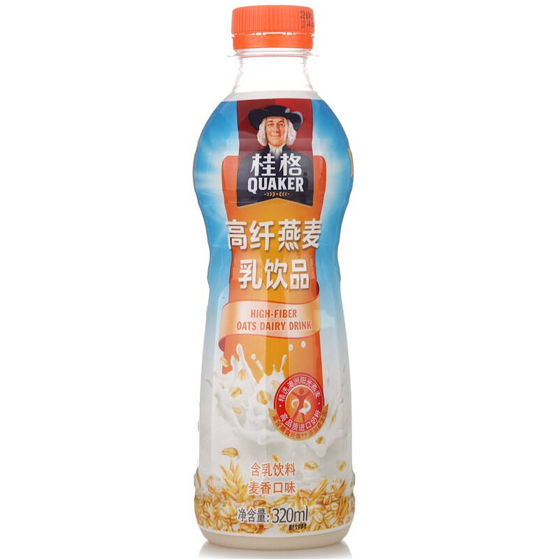 桂格(quaker)高纤燕麦乳饮品 320ml*3瓶 三联瓶