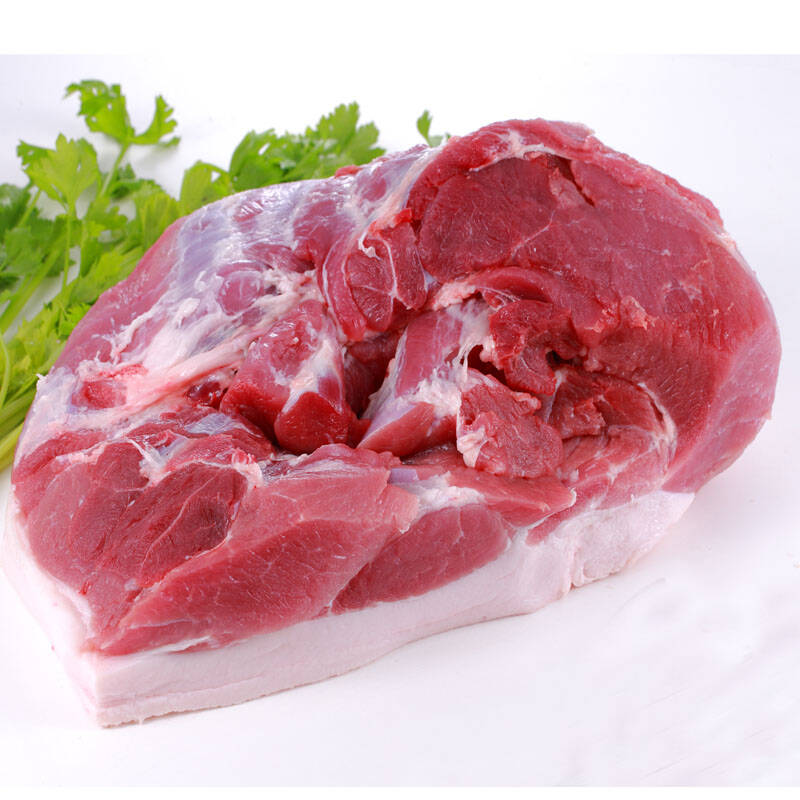 苏食 淮河特产冷链运输冷鲜淮黑猪肉 带膘后腿肉