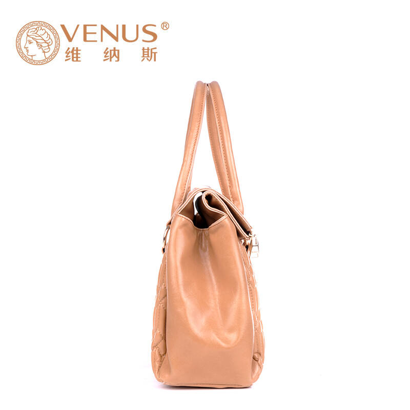 维纳斯(venus)女士手提包日韩风范手拎包褶皱印花女包