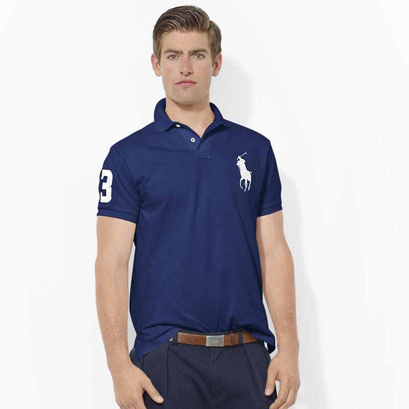 polo ralph lauren /保罗 男士短袖大马标修身polo衫