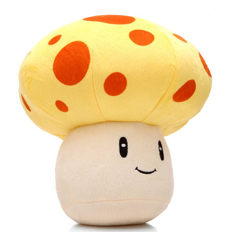 popcap 植物大战僵尸 毛绒玩具 白天蘑菇 太阳菇公仔30cm
