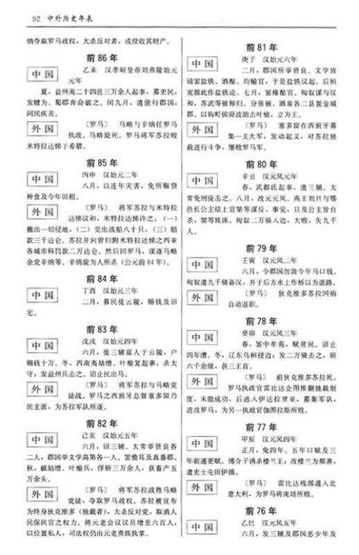 中外历史年表(校订本) 京东自营