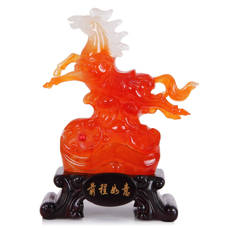 78年属马招财转运图男,属马人旺财微信头像 生肖马到成功摆件工艺品马上有钱琉璃摆件 马年开业礼品招财家居客厅