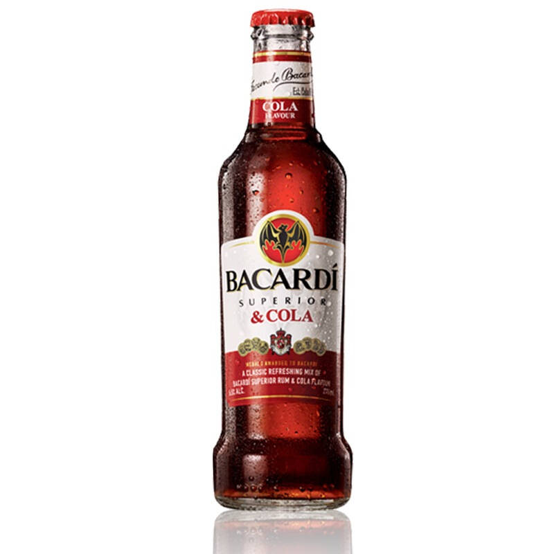 自营 百加得(bacardi ) 朗姆预调酒 可乐味六瓶装