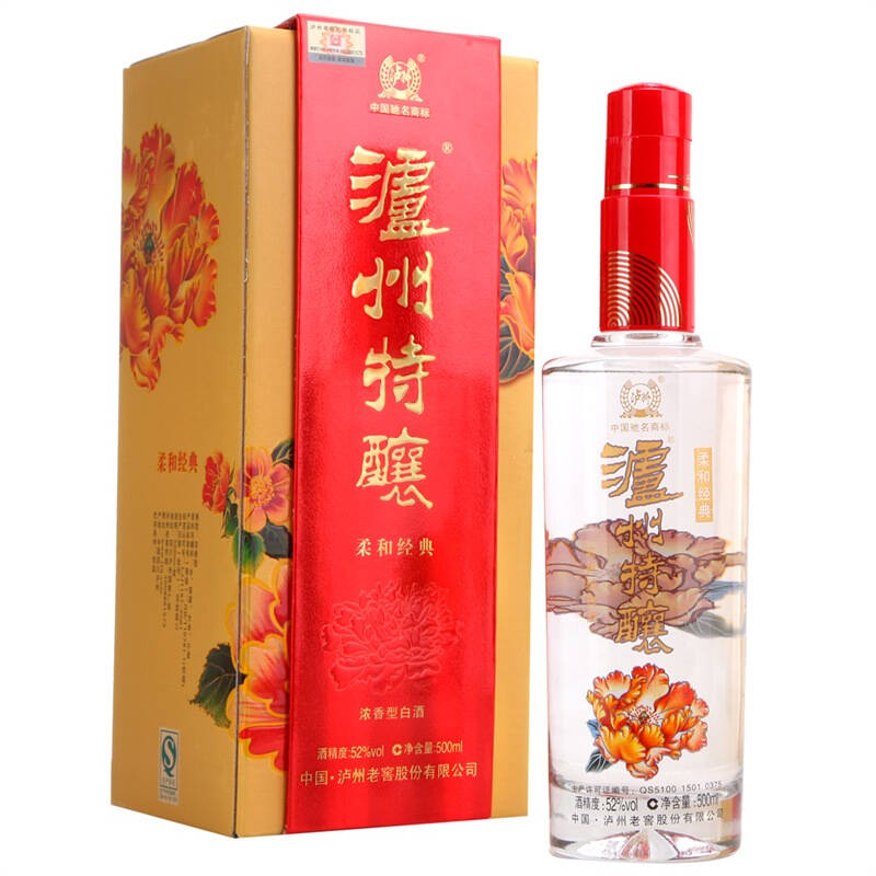 泸州老窖特酿柔和经典52度500ml