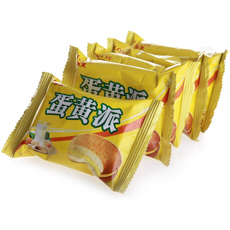 乐天(lotte)蛋黄派12枚装300g