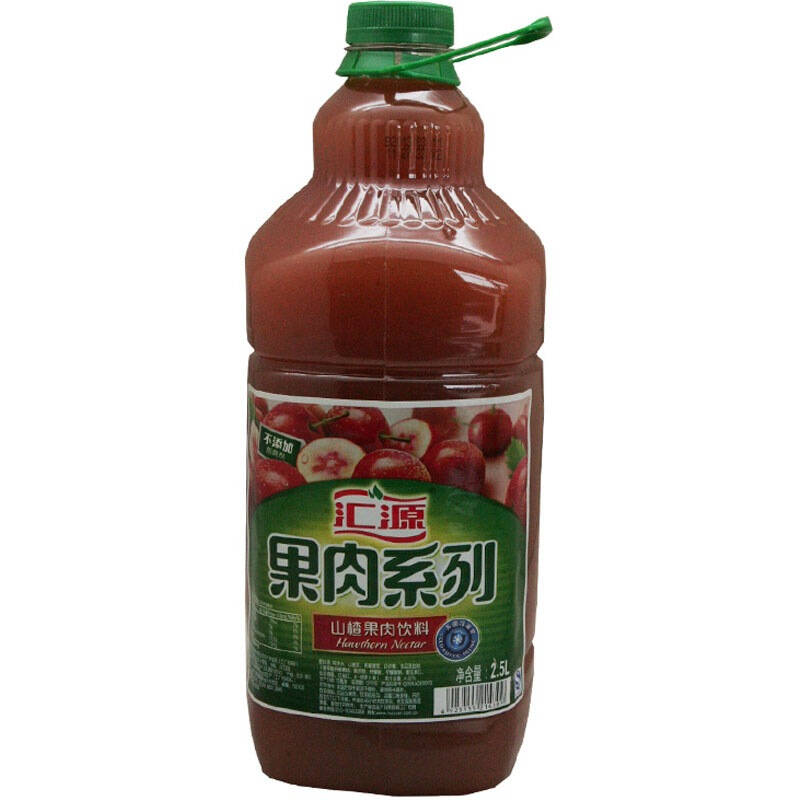 汇源 山楂果肉果汁2.5l 瓶装 京东自营