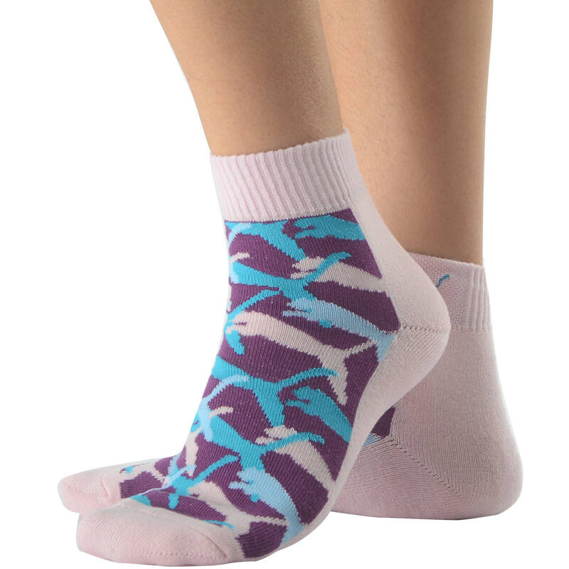 彪马(puma) 秋冬袜子 女款毛巾底加厚运动休闲棉袜pm15050 -c 苣苔紫