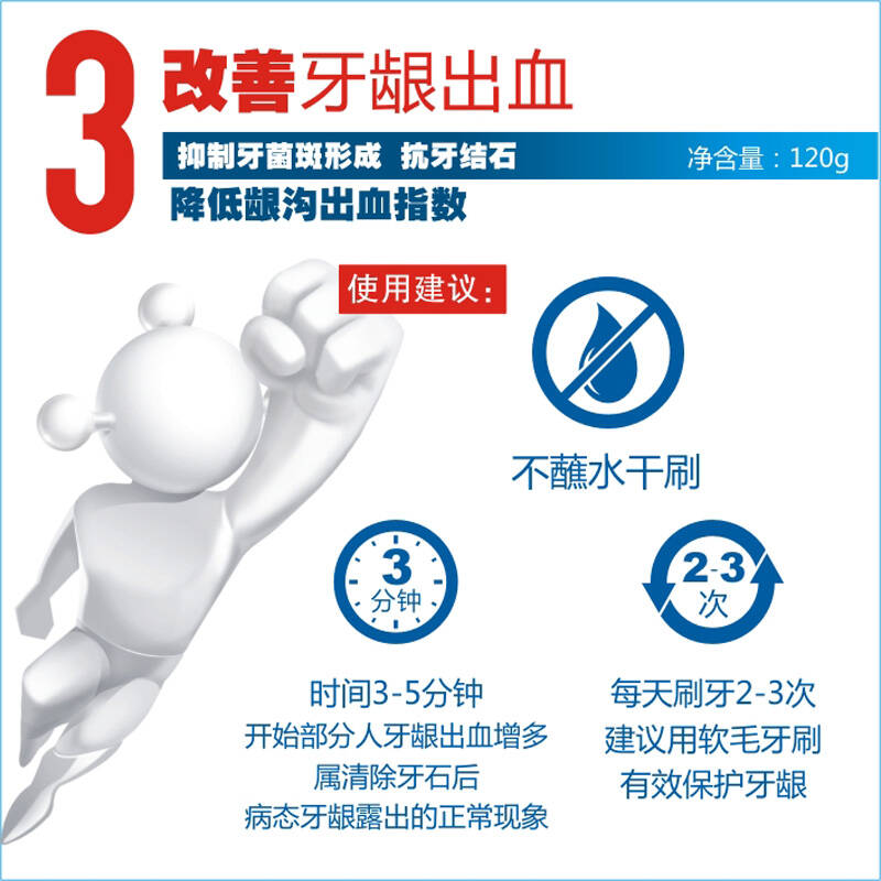 好易康牙膏 生物溶菌酶功效(酶指数9.6) 3号 120g 改善牙龈出血 - 京东