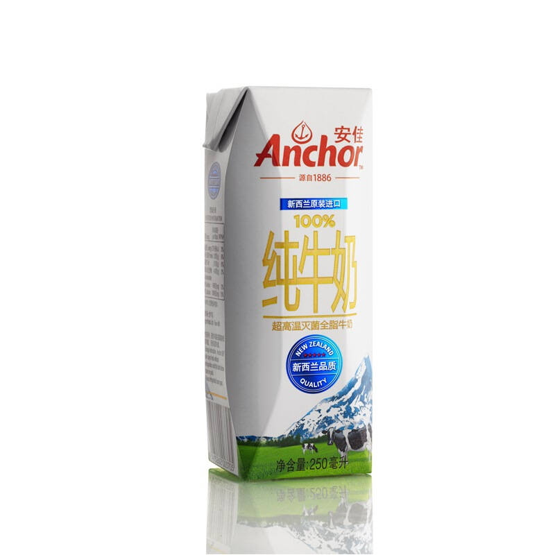 【京东超市】新西兰原装进口牛奶 安佳anchor全脂牛奶uht纯牛奶250ml*