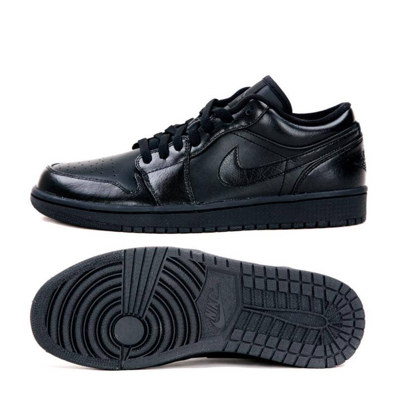 耐克(nike)2013年新款air jordan 1 low篮球鞋553558-010 黑色 41