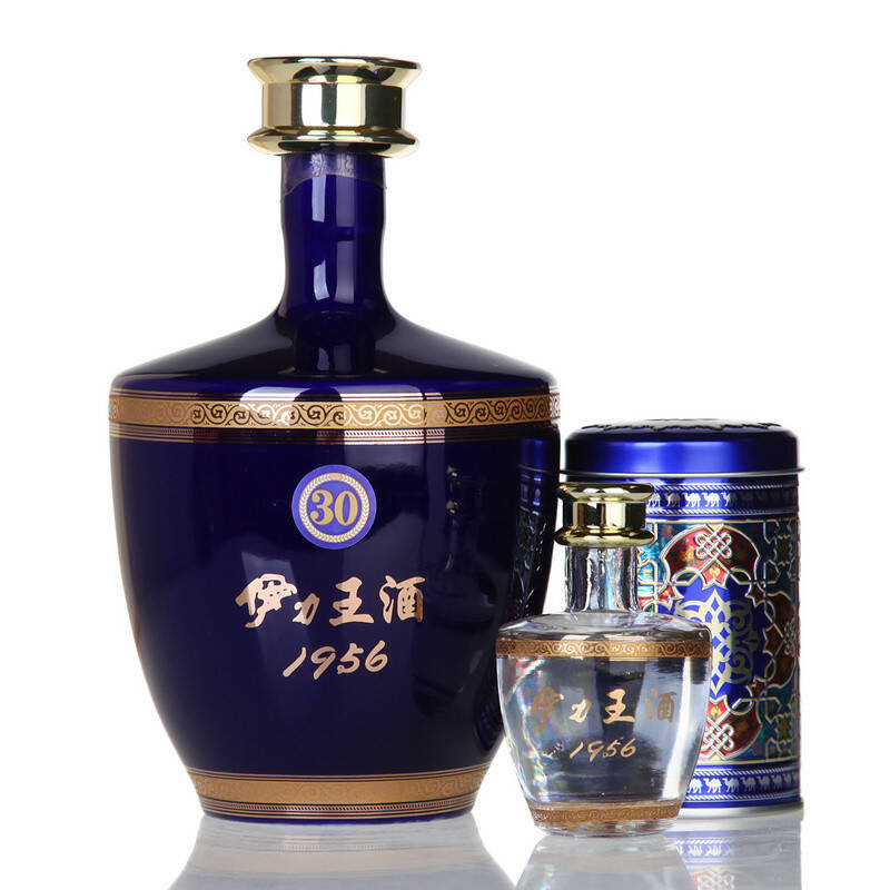 伊力王酒1956 浓香型白酒 30年窖藏(铁盒) 52度 500ml