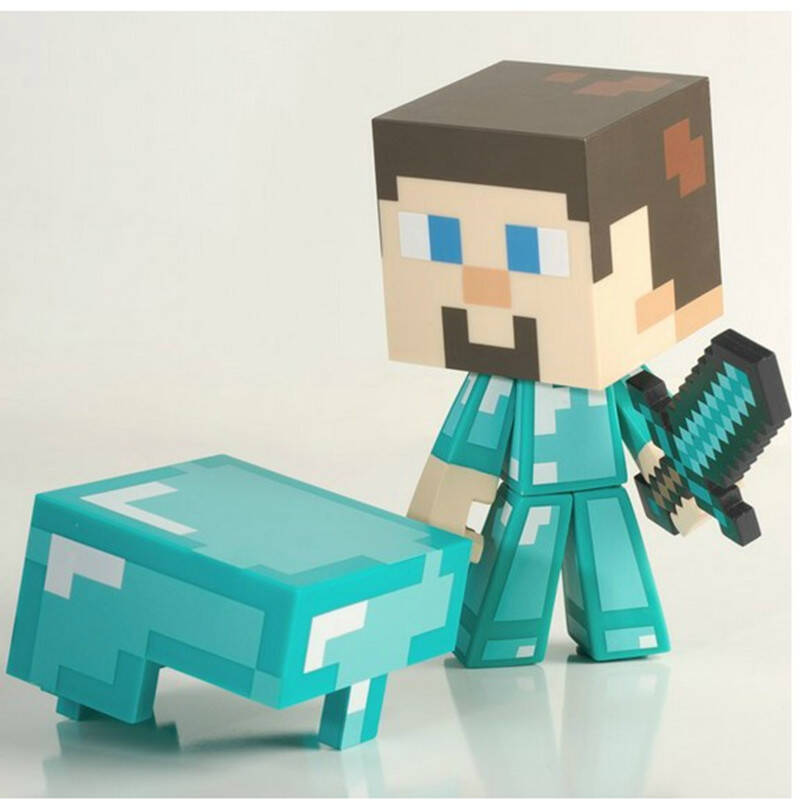 jinx minecraft 我的世界钻石版史蒂夫玩偶玩具公仔配