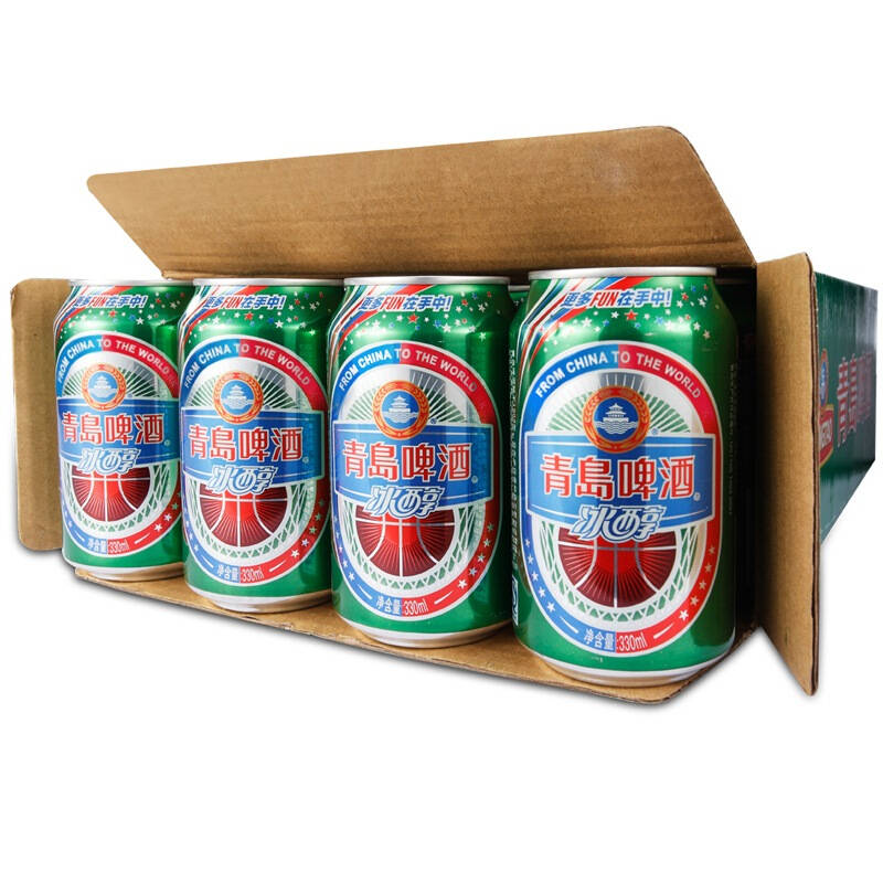 青岛(tsingtao)啤酒冰醇10度330ml*24听 整箱装