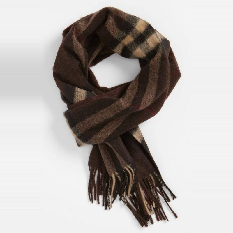 chestnut brown,vivid green 巴宝莉 burberry 男式围巾 dark chestnut brown q00041048 one size