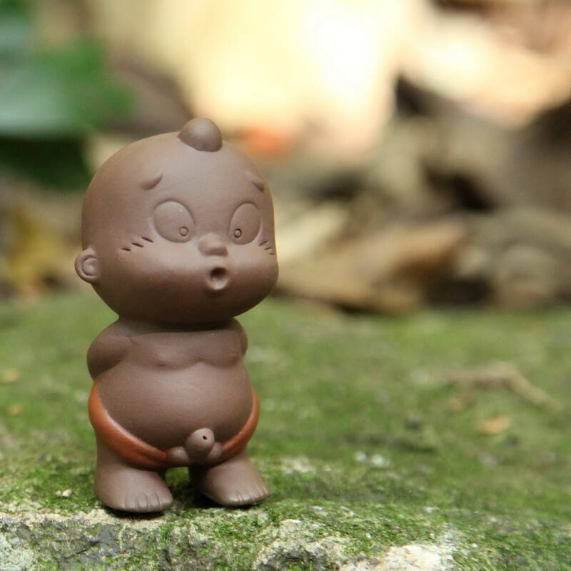 汇茶 紫砂茶宠 茶盘摆件 紫砂尿童小泥人 精品摆件茶玩 汝窑哥窑茶具