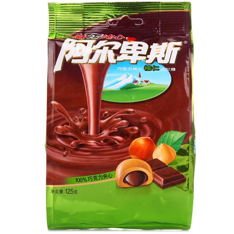 阿尔卑斯巧克力夹心榛仁太妃糖 125g