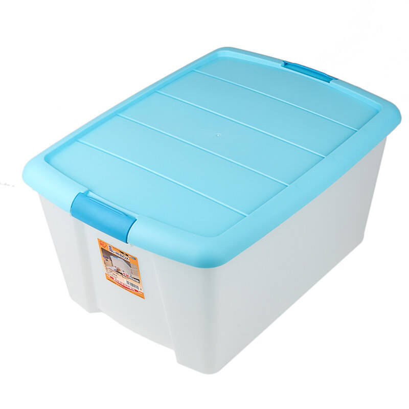 爱丽思iris 50l大号塑料收纳箱衣物杂物箱储物整理箱tb-54d 蓝色 3个