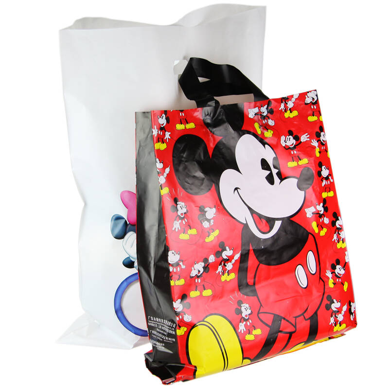 迪士尼包装袋 购物袋 塑料袋 透明pe夹链袋 米妮米奇袋 白色