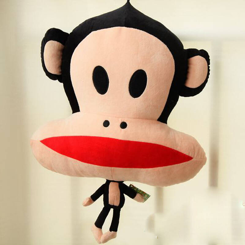 大嘴猴靠垫抱枕爱心情侣创意生日情人节礼物 毛绒玩具