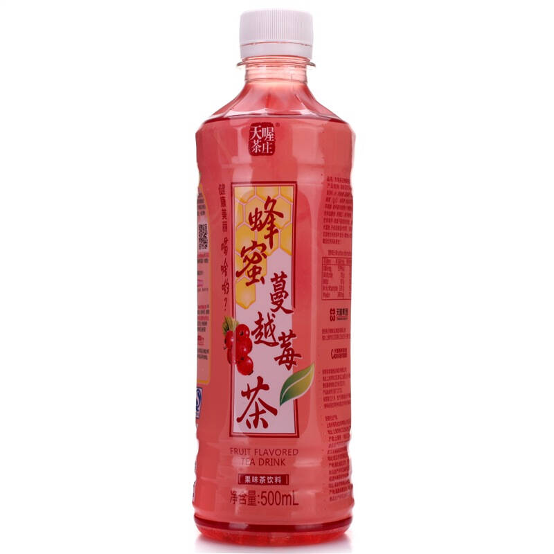 天喔茶庄 蜂蜜蔓越莓茶饮料500ml