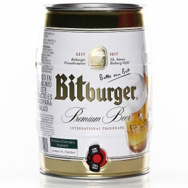 碧特博格bitburger啤酒 5l*1桶