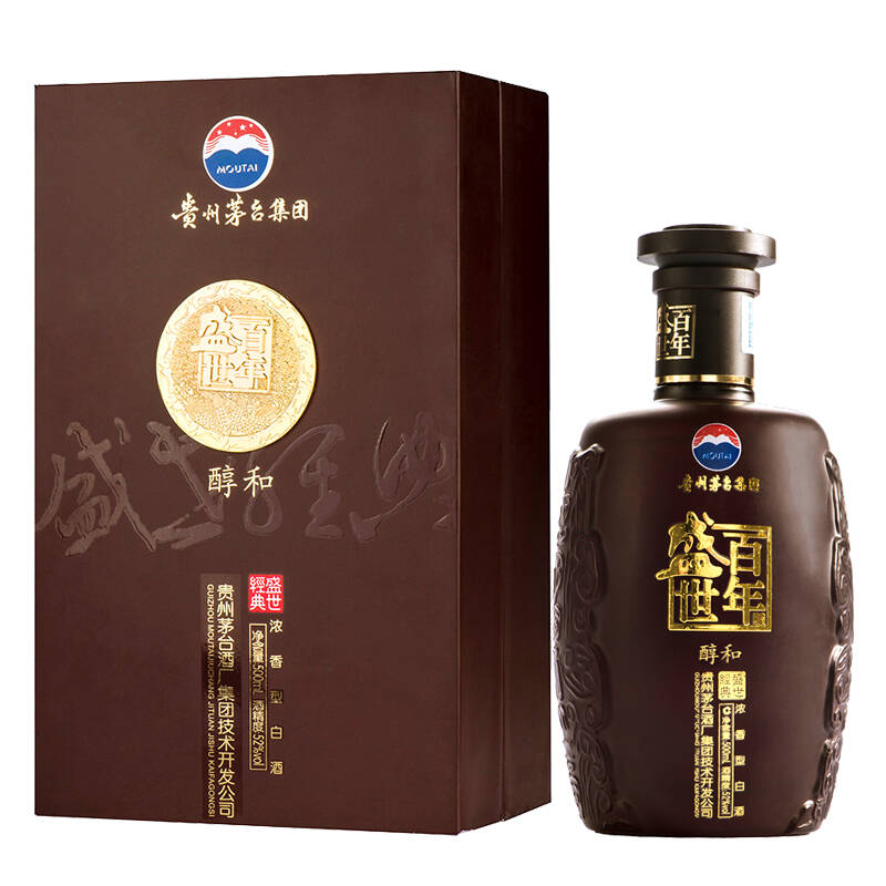 贵州茅台集团百年盛世 盛世经典白酒浓香52度500ml
