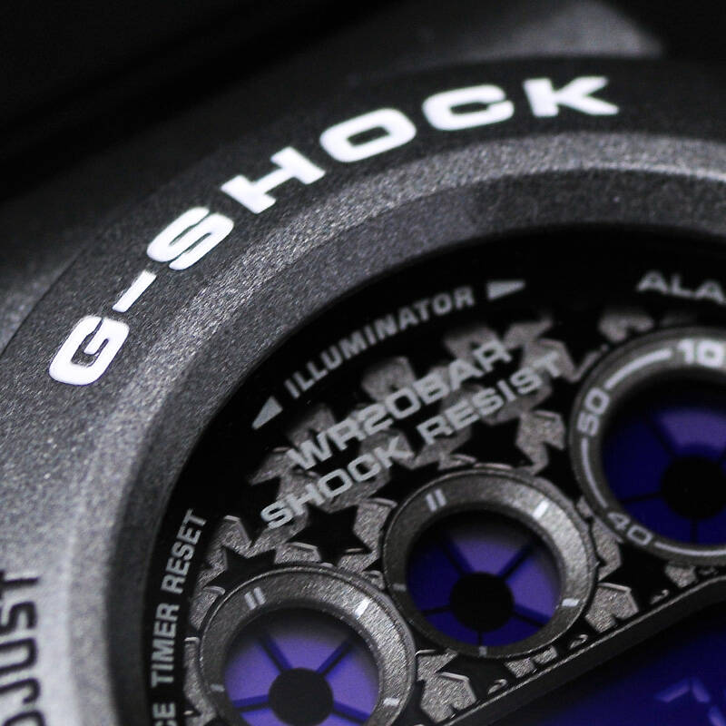 casio卡西欧 g-shock dw-6900sc-8dr经典抢色多功能运动手表
