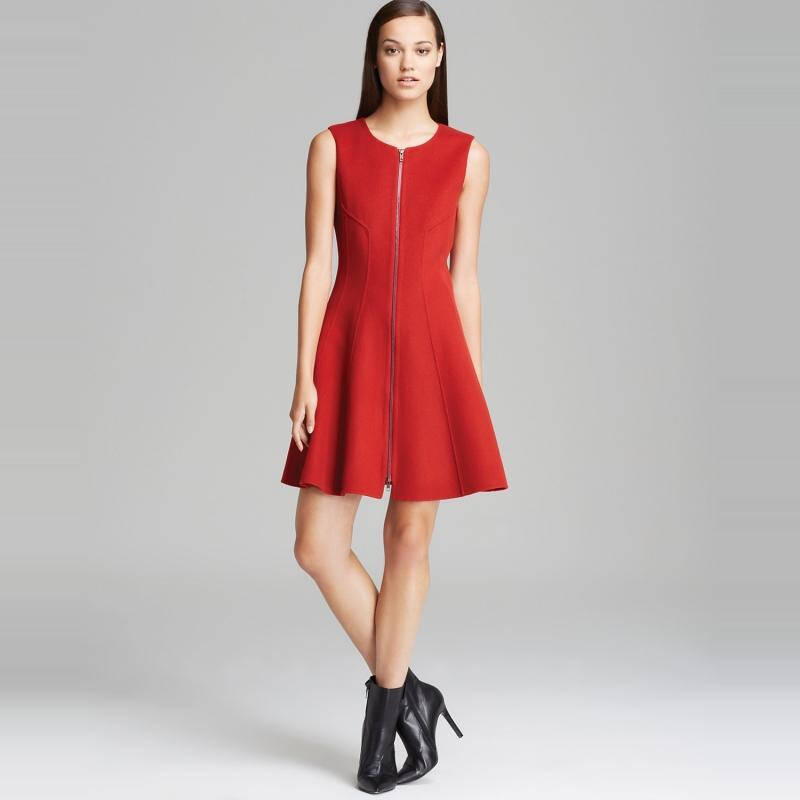 希尔瑞 theory 女式连衣裙 fiery red q00105041 8