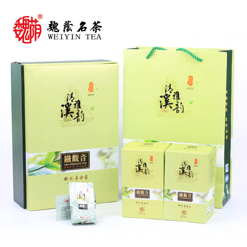 魏荫名茶 清溪雅韵 安溪铁观音茶叶 清香型 直销礼盒乌龙茶正品特价