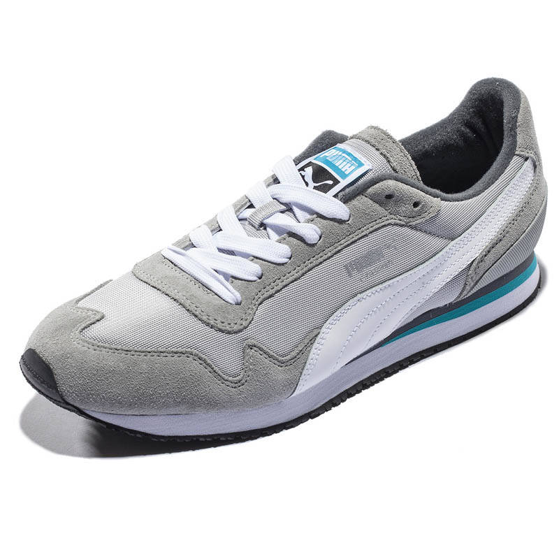 puma 彪马 男 经典生活系列 休闲鞋 cabana mesh sport 355854 石灰色