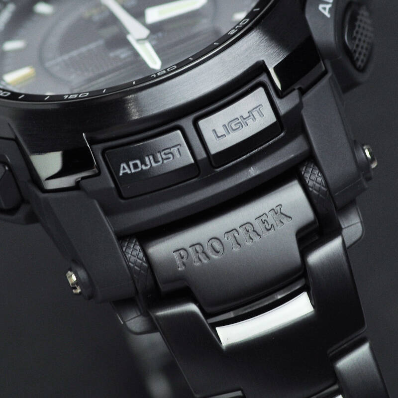 卡西欧(casio)手表 户外登山电波双显运动男表prw-5100 prw-5100yt-1