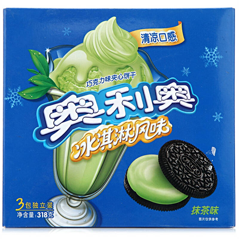 【京东超市】奥利奥冰淇淋夹心饼干抹茶味318g