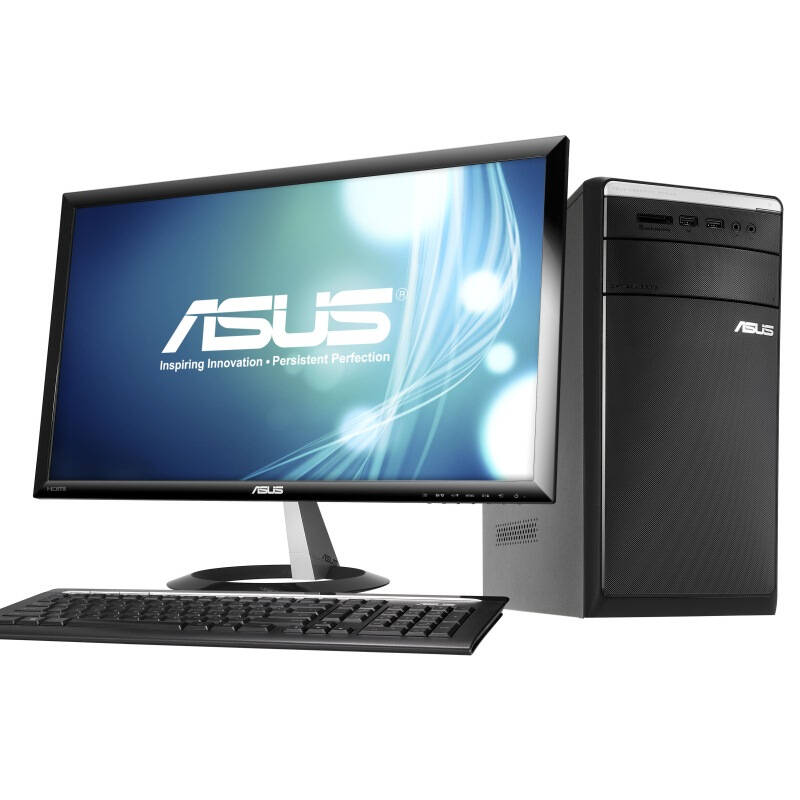 华硕(asus) m11ad-g3254m1 台式电脑(g3220 4g 500g 1g独立显卡 dvd