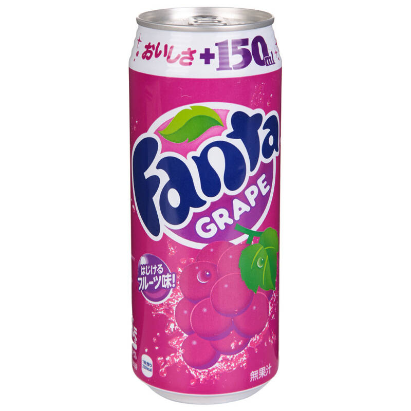 可口可乐 芬达葡萄味饮料 500ml*3 日本原装进口