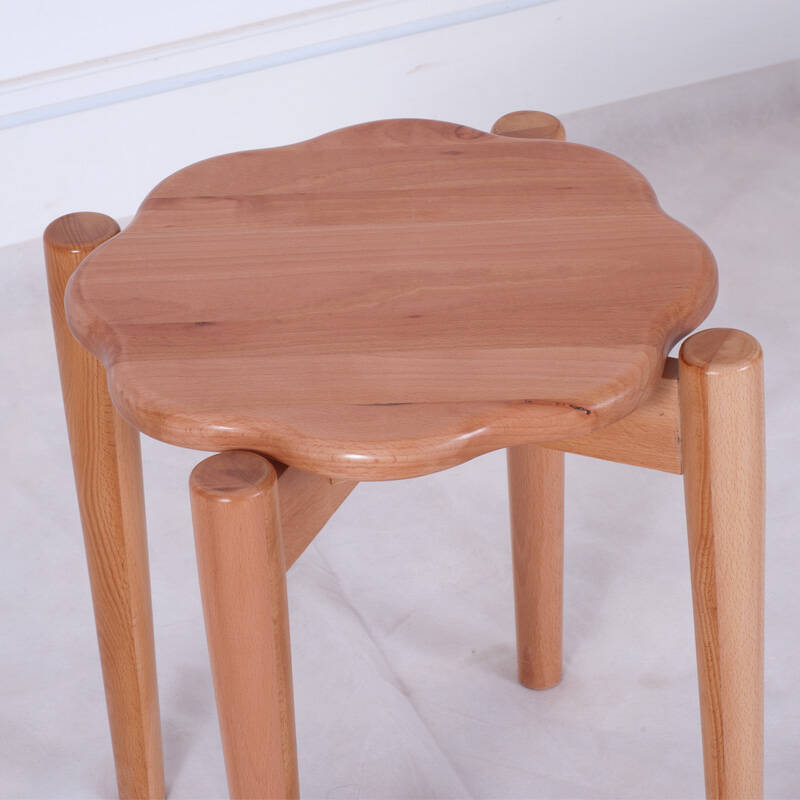 一木家具 实木圆凳 新中式榉木梳妆凳 化妆凳 穿鞋凳试鞋凳 家用凳子