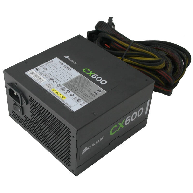 美商海盗船(uscorsair)额定600w cx600 电源(80plus铜牌认证/12cm风扇
