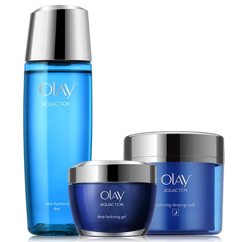 玉兰油(olay)水漾动力保湿补水套装(保湿露 保湿晶露 睡眠面膜)