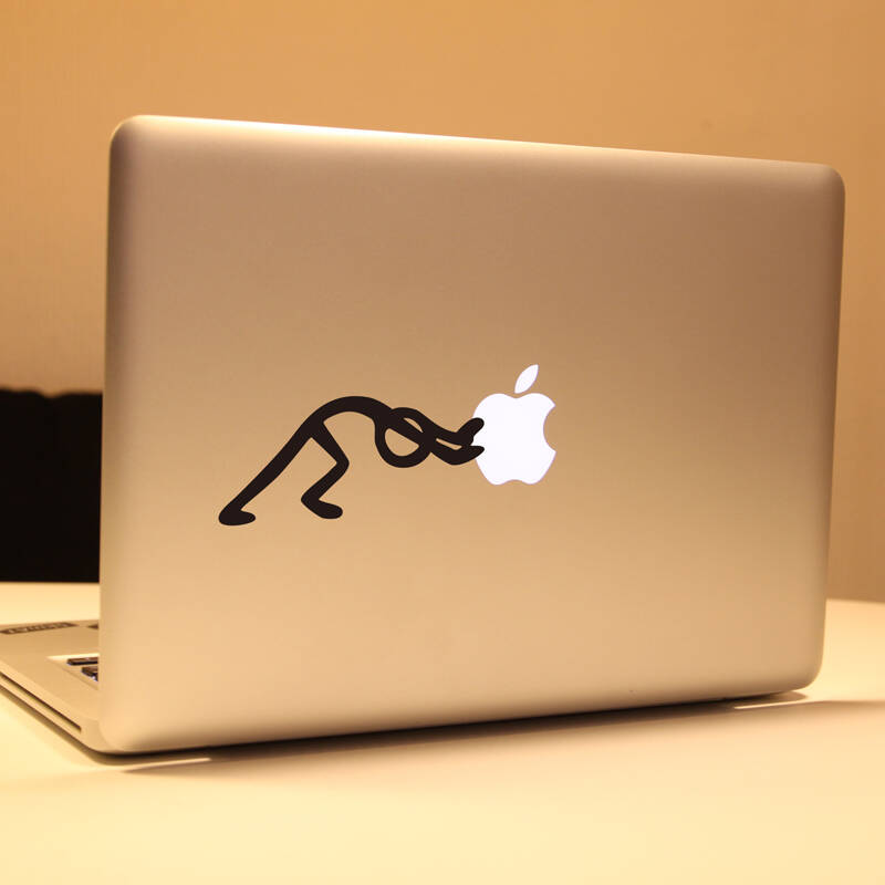 skinat 苹果笔记本电脑量macbook retina 13外壳局部贴膜 使劲推 深