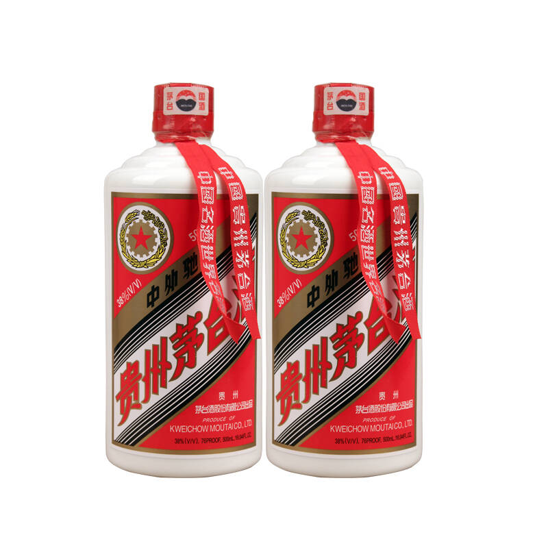 茅台国窖五星酒38度白酒 贵州茅台酒(买一赠一) 500ml