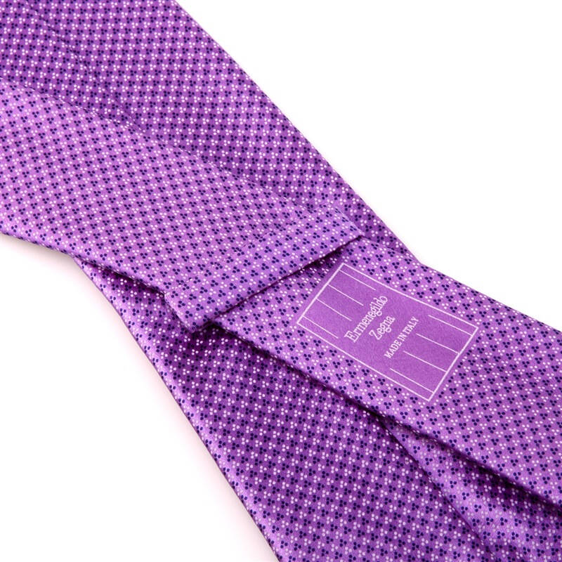 ermenegildo zegna 杰尼亚 男式紫色真丝领带 zxm04 18e h ita 121 hz