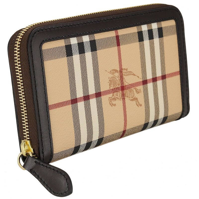 burberry 巴宝莉女士经典格纹全拉链长款钱包 3640455 eykt