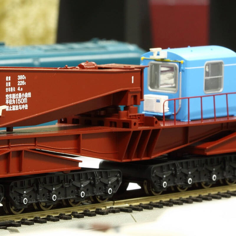百万城bachmann 火车模型 cf00802 d38型载重380吨钳夹式长大货物车