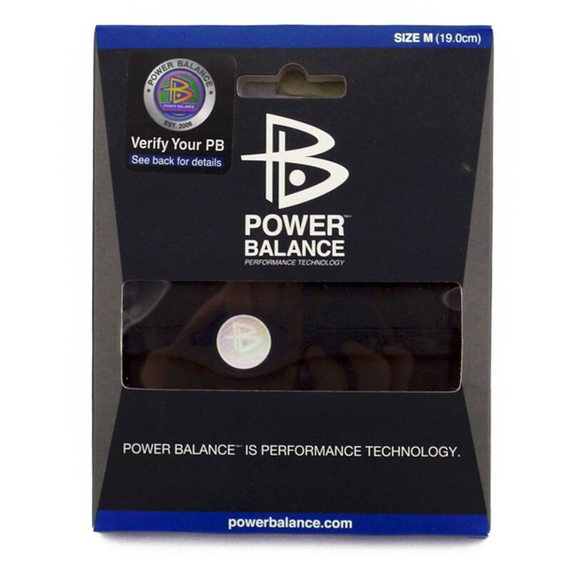 power balance运动专业款霸能能量平衡手环黑色黑字s