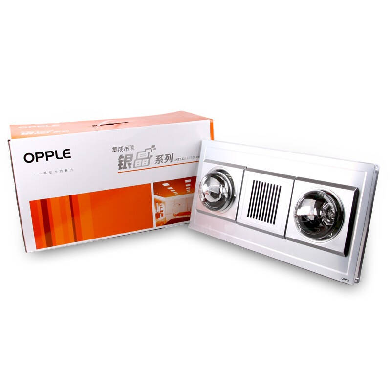 欧普(opple)银晶系列集成吊顶jcyj-ns002灯暖 风暖嵌入式纯平浴霸