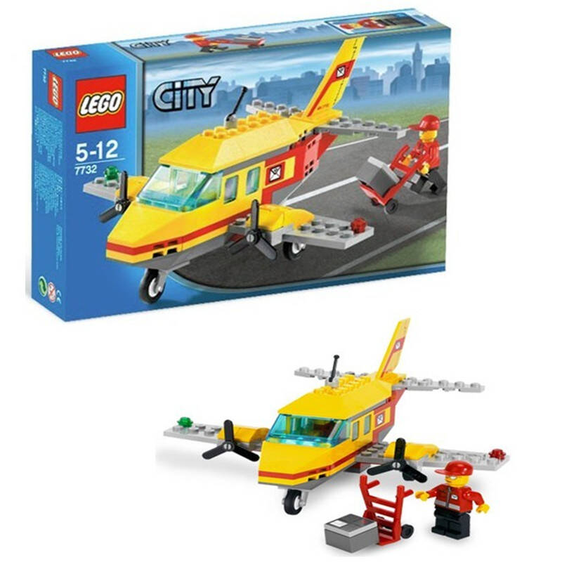 乐高lego 7732 城市系列 邮件运输机 拼插积木玩具(8粒)5-12岁