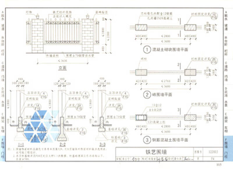 金属栏杆12j003图集,12j003不锈钢栏杆 国家建筑标准设计图集(12j003·代替02j003):室外工程
