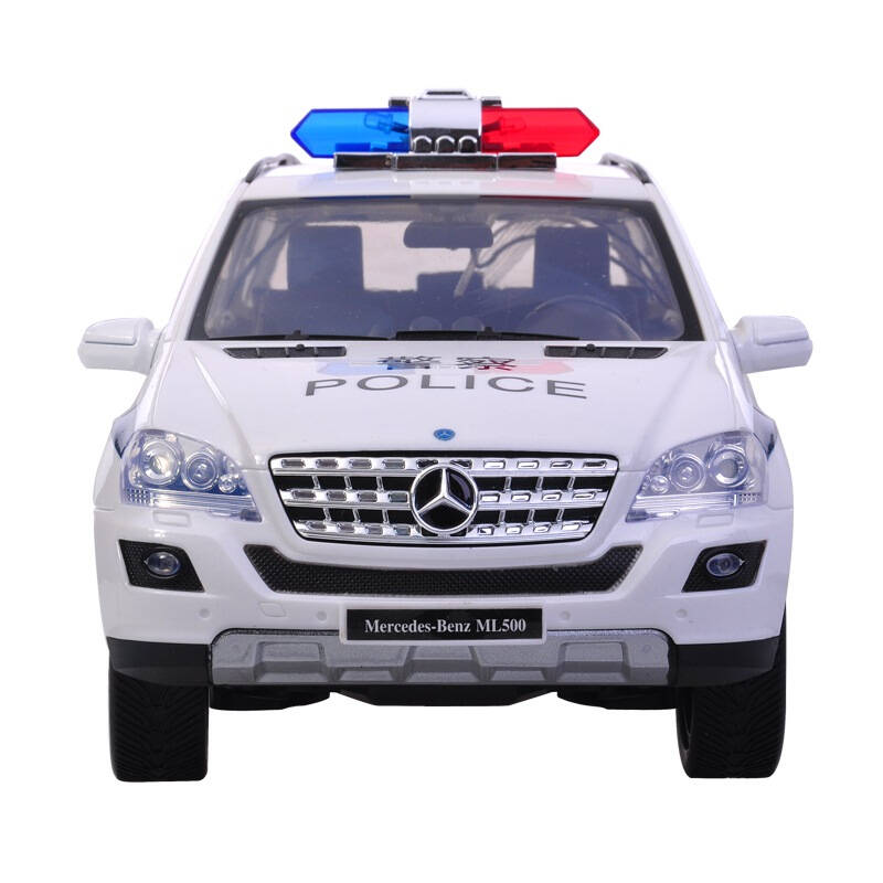 信强遥控玩具车模1:16奔驰ml500警车包充电原厂正版授权jc16-3