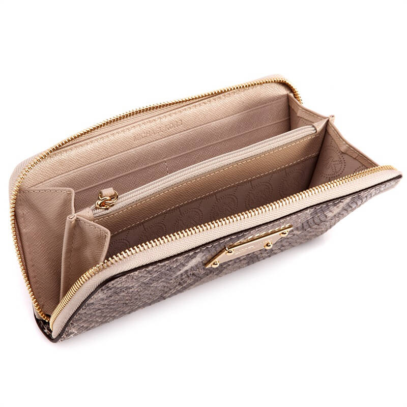michael kors 迈克·柯尔 蛇纹女士皮质长款钱包 32f92jsz3e xy